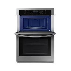SAMSUNG Horno de pared eléctrico inteligente de 30 con microondas en acero inoxidable WIFI NQ70T5511DSAA