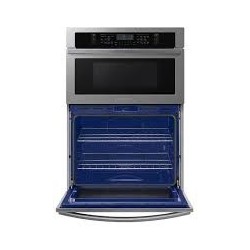 SAMSUNG Horno de pared eléctrico inteligente de 30 con microondas en acero inoxidable WIFI NQ70T5511DSAA