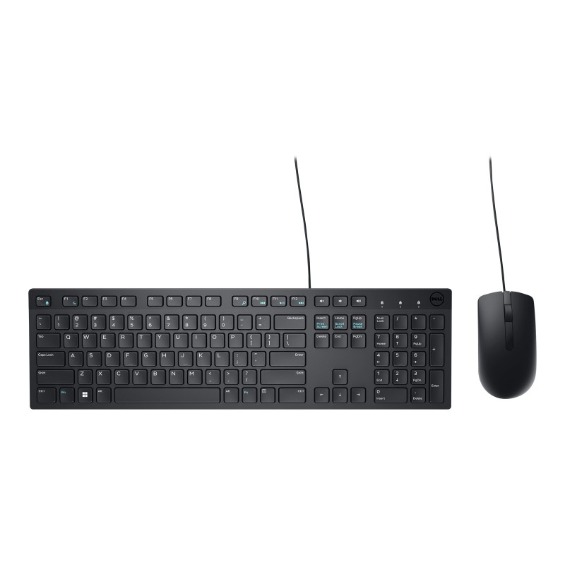 Dell KM300C - Juego de teclado y ratón - USB - QWERTY - EE. UU. - negro - con 1 Year Basic Hardware Warranty Repair