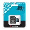 Kingston tarjeta de memoria flash micro SD canvas GO plus Gen 4 200MBs A2 U3 V30 tarjeta con adaptador  SDCG4256GB