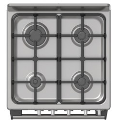 Midea cocina a gas 20 pulgadas 4 quemadores hierro fundido MGS20F0BKAGGCA
