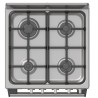 Midea cocina a gas 20 pulgadas 4 quemadores hierro fundido MGS20F0BKAGGCA