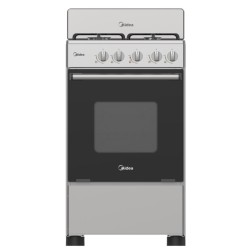 Midea cocina a gas 20 pulgadas 4 quemadores hierro fundido MGS20F0BKAGGCA