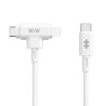 Targus cable de carga hyper 60W 2 en 1 USBC en blanco  HJ4010WHGL
