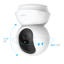 TP Link camara de seguridad con doble lente y movimiento panoramicoinclinacion para interiores y exteriores  Tapo C246D