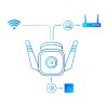 TPLink camara de vigilancia para exteriores con IA  TAPO C310