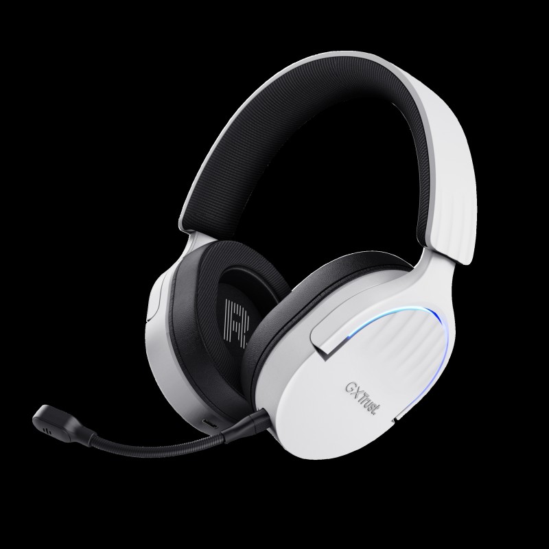 Trust audifonos inalambricos color blanco gaming  25304