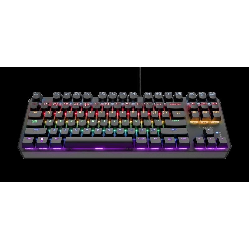 Trust teclado mecanico gamer en español iluminado  24407