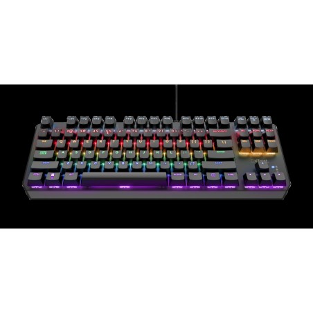 Trust teclado mecanico gamer en español iluminado  24407