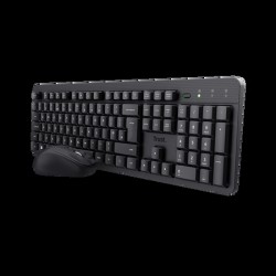 Trust combo teclado y mouse inalambrico silencioso TKM360 en español  25356 CAJA MARRÓN
