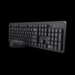 Trust combo teclado y mouse inalambrico silencioso  Ody II en ingles  25018