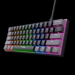 Trust teclado mecanico gaming GXT 867 Acira con iluminacion RGB  24885