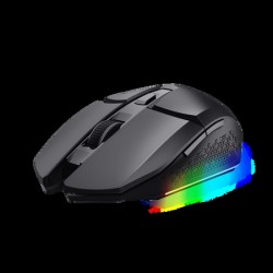 Trust mouse gaming inalambrico GXT 110 Felox recargable con iluminación LED multicolor negro  25037