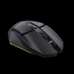 Trust mouse gaming inalambrico GXT 110 Felox recargable con iluminación LED multicolor negro  25037