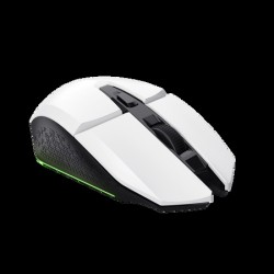 Trust  mouse gaming inalambrico GXT 110 Felox recargable con iluminación LED multicolor blanco  25069