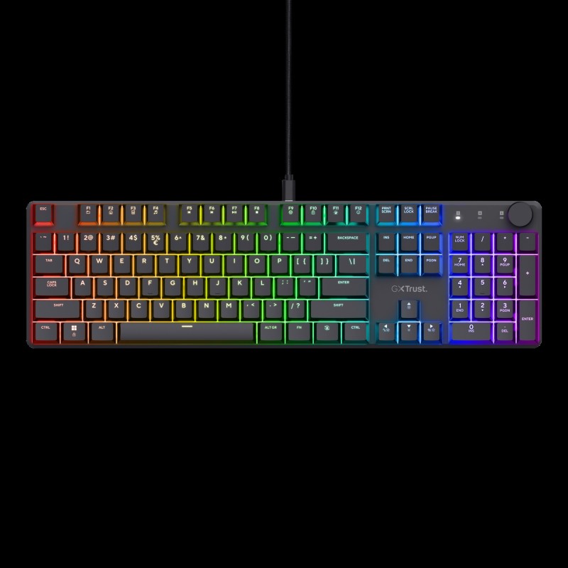 Trust teclado GXT 866 torix premium mecanico gaming US  24910