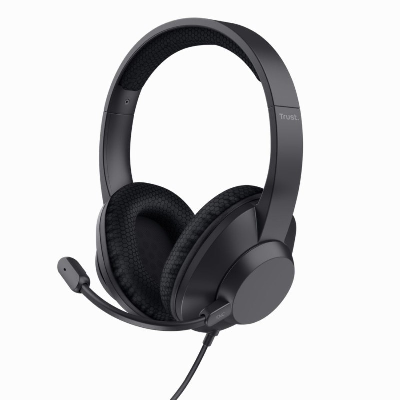 Trust ayda auriculares circumaurales USB microfono con cancelacion de ruido y diadema acolchada  25462