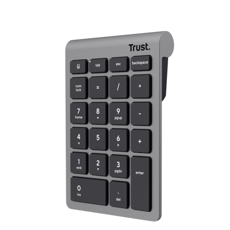 Trust teclado numerico inalambrico plata  25709
