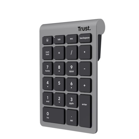 Trust teclado numerico inalambrico plata  25709