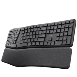 Trust keyra teclado inalambrico multidispositivo ergonomico ES  25704