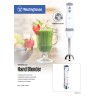 Westinghouse batidora de Inmersión 300W blanca accesorios WKHBSL131
