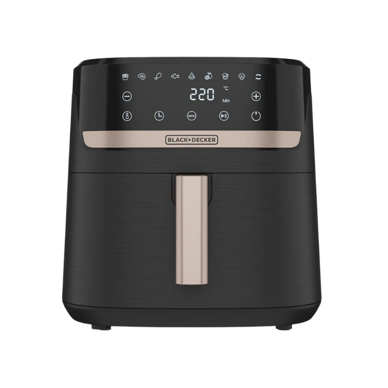 Black + Decker freidora de aire 8L purifry digital color negro  AFBD821BDLA