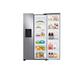 SAMSUNG Refrigerador 22 Pies SBS con dispensador Gris WIFI RS22A5561S9AP