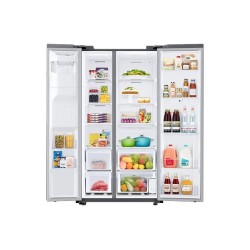 SAMSUNG Refrigerador 22 Pies SBS con dispensador Gris WIFI RS22A5561S9AP