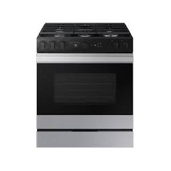 SAMSUNG Estufa Bespoke Gas 5 Quemadores resistente huellasplancha Acero Inoxidable NSG6DG8700SRAX