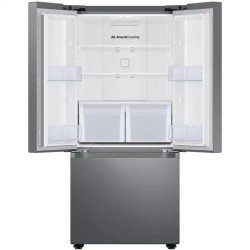 SAMSUNG Refrigerador 22.2 Pies 3 Door sin dispensador Plateado Mate RF22A4010S9AP