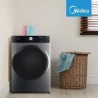 Midea secadora electrica carga frontal 21 kg color silver MH04ED80SCA