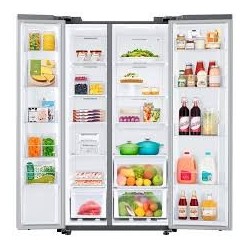 SAMSUNG Refrigeradora Side by Side 23 sin Dispensador RS23T5B00S9AP