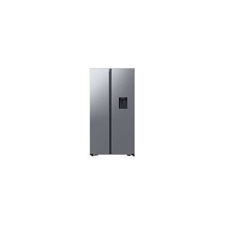 SAMSUNG Refrigerador 20 pies Side by side con dispensador plateada RS57DG4100M9AP