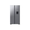 SAMSUNG Refrigerador 20 pies Side by side con dispensador plateada RS57DG4100M9AP