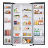 SAMSUNG Refrigerador 20 pies Side by side sin dispensador plateada RS57DG4000M9AP