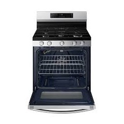 SAMSUNG Estufa Gas 30 5 Quemadores Acero Inoxidable and Negro NX60B6515SSAP