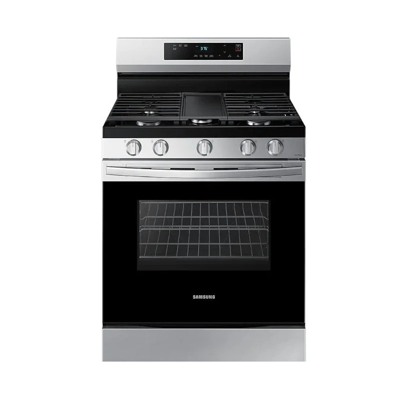 SAMSUNG Estufa Gas 30 5 Quemadores Acero Inoxidable and Negro NX60B6515SSAP