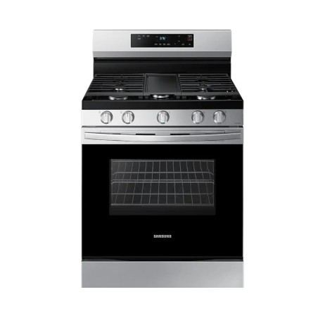 SAMSUNG Estufa Gas 30 5 Quemadores Acero Inoxidable and Negro NX60B6515SSAP