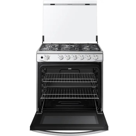 SAMSUNG Estufa a gas 6 quemadores gran capacidad gris, triple potencia NX52T7522LSAP