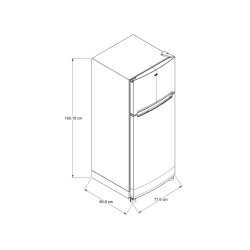 Whirlpool refrigerador 17 pies acero inox. WT1726A
