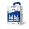 Epson botella de tinta T664 pack completo de 4 colores negro cian magenta y amarillo  T6645204P