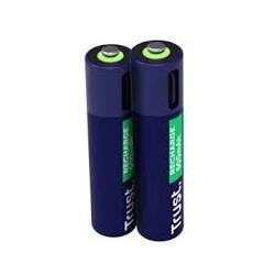 Trust pilas AAA recargables en USBC azul  25585