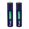 Trust pilas AAA recargables en USBC azul  25585