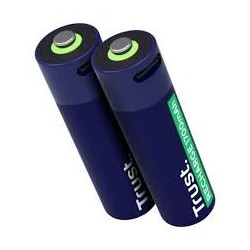 Trust pilas AA recargables en USBC azul  25584