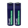 Trust pilas AA recargables en USBC azul  25584