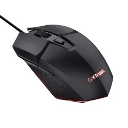 Trust mouse alambrico gamer color negro iluminado  25036