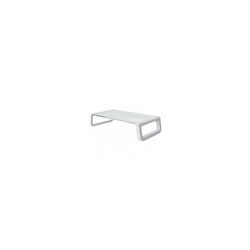 Trust monta soporte para monitor de cristal templado blanco  25351