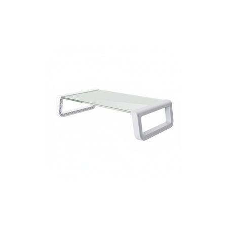 Trust monta soporte para monitor de cristal templado blanco  25351