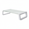 Trust monta soporte para monitor de cristal templado blanco  25351