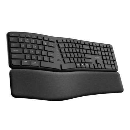 Trust keyra teclado inalambrico multidispositivo ergonomico US  25459